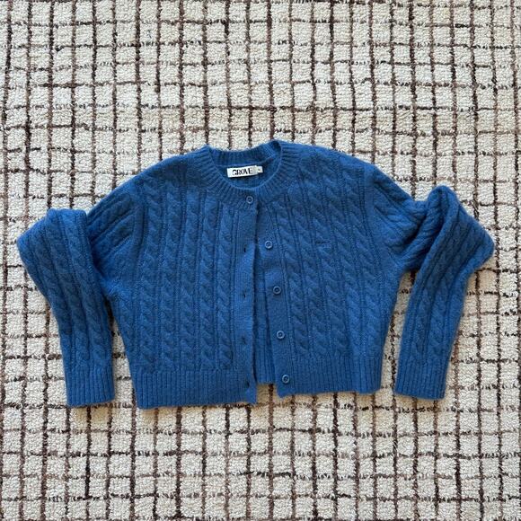 Grove Cable Knit Cropped Sweater - Picture 1 of 4